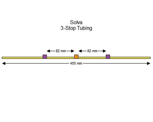 SC0301 | 2.54 mm (Purple/Orange) Standard Solva 3-Stop Tubing, 12/pk