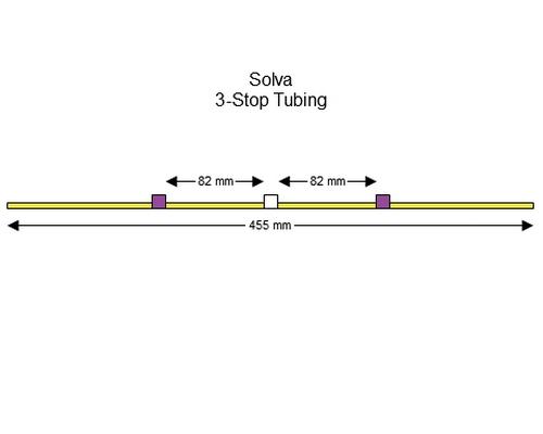 SC0302 | 2.79 mm (Purple/White) Standard Solva 3-Stop Tubing, 12/pk