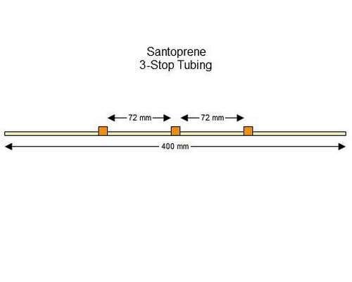 SC0308 | 0.89 mm (Orange/Orange) Standard Santoprene 3-Stop Tubing, 12/pk