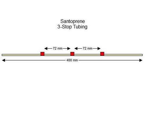 SC0310 | 1.14 mm (Red/Red) Standard Santoprene 3-Stop Tubing, 12/pk