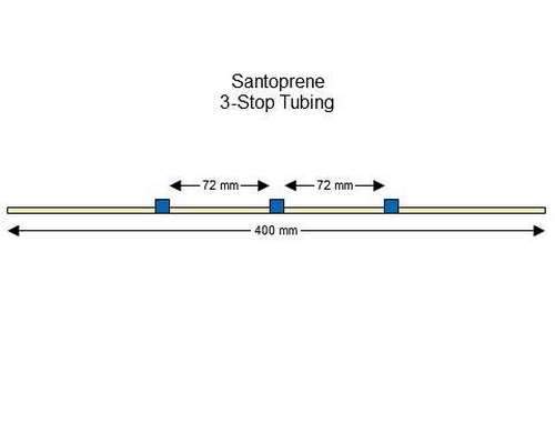 SC0314 | 1.65 mm (Blue/Blue) Standard Santoprene 3-Stop Tubing, 12/pk