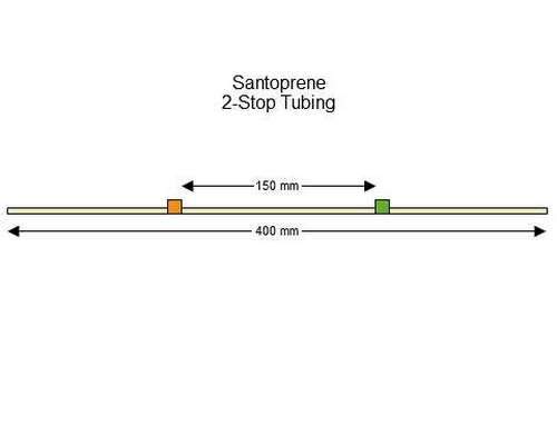 SC0321 | 0.38 mm (Orange/Green) Standard Santoprene 2-Stop Tubing, 12/pk