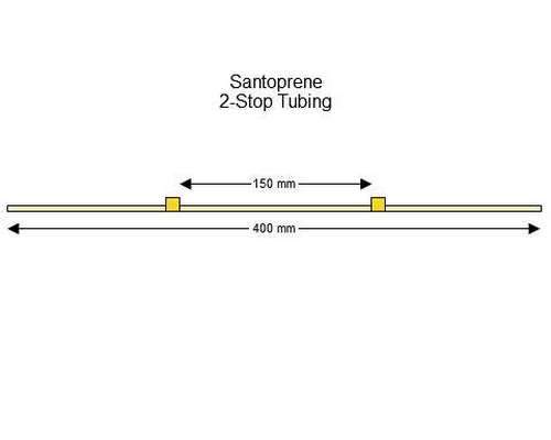 SC0329 | 1.42 mm (Yellow/Yellow) Standard Santoprene 2-Stop Tubing, 12/pk