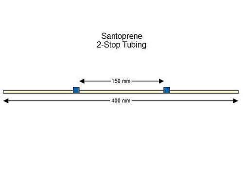 SC0331/F | 1.65 mm (Blue/Blue) Flared Santoprene 2-Stop Tubing, 12/pk