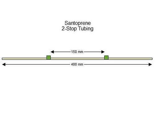 SC0332 | 1.85 mm (Green/Green) Standard Santoprene 2-Stop Tubing, 12/pk